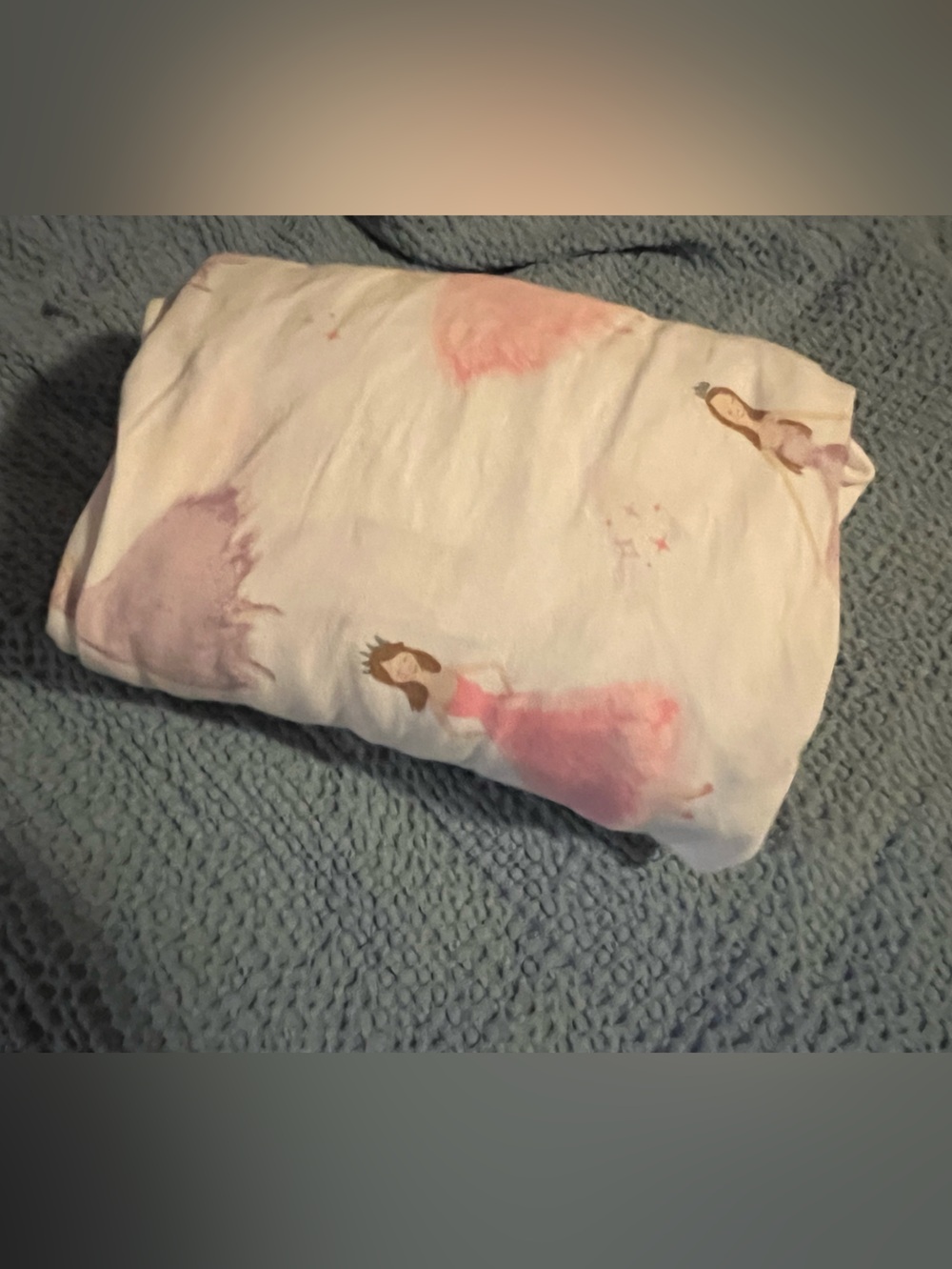 Nicole Miller ~ Princess Fitted Sheet - Pink and White and Purple~twin